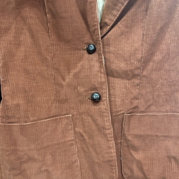 Women's Vintage Blazer Tan Size Small Medium - Picture 4 of 9